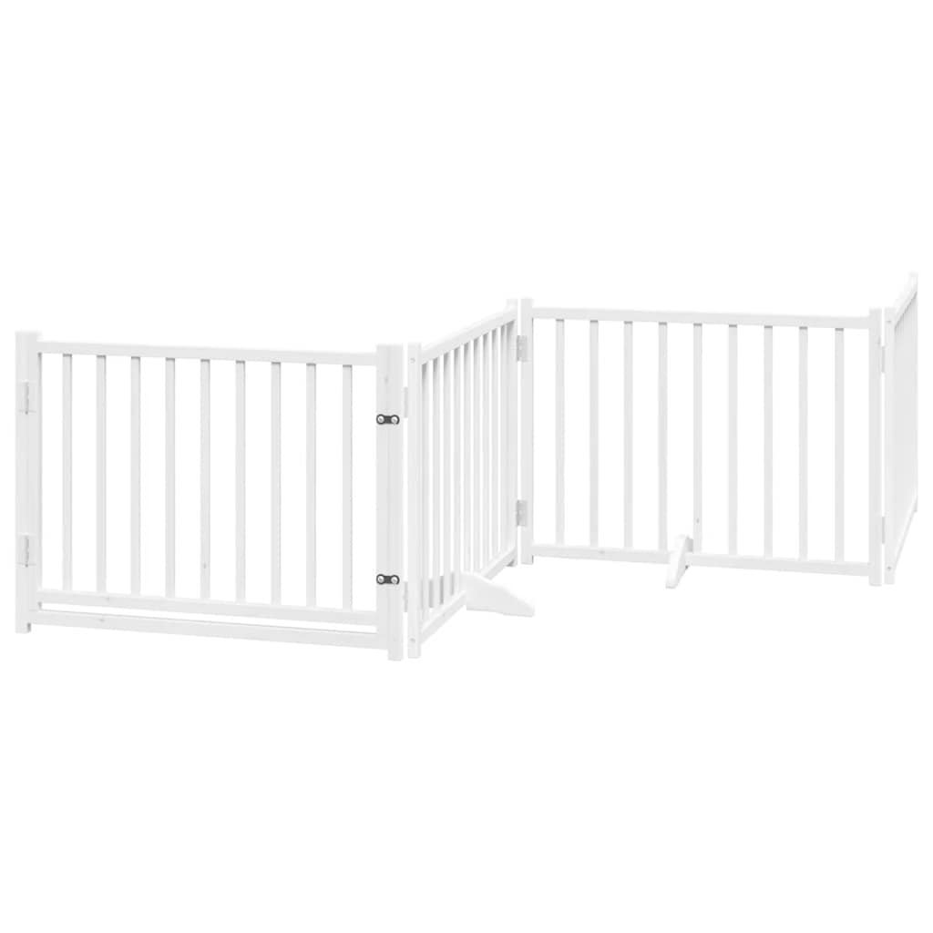 Barrière Pour Chien Porte Pliable 10 Panneaux Bois De Peuplier