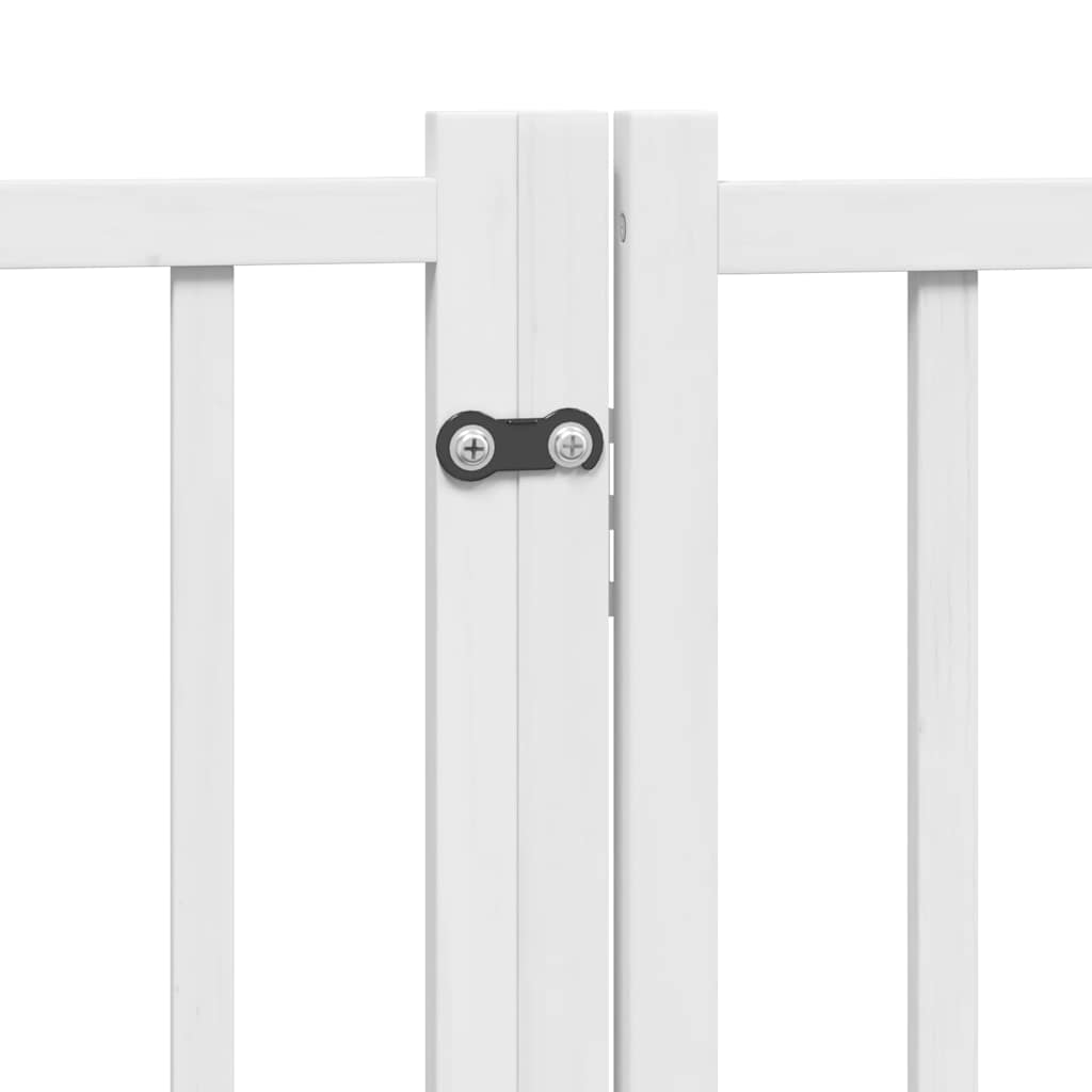 Barrière Pour Chien Porte Pliable 10 Panneaux Bois De Peuplier