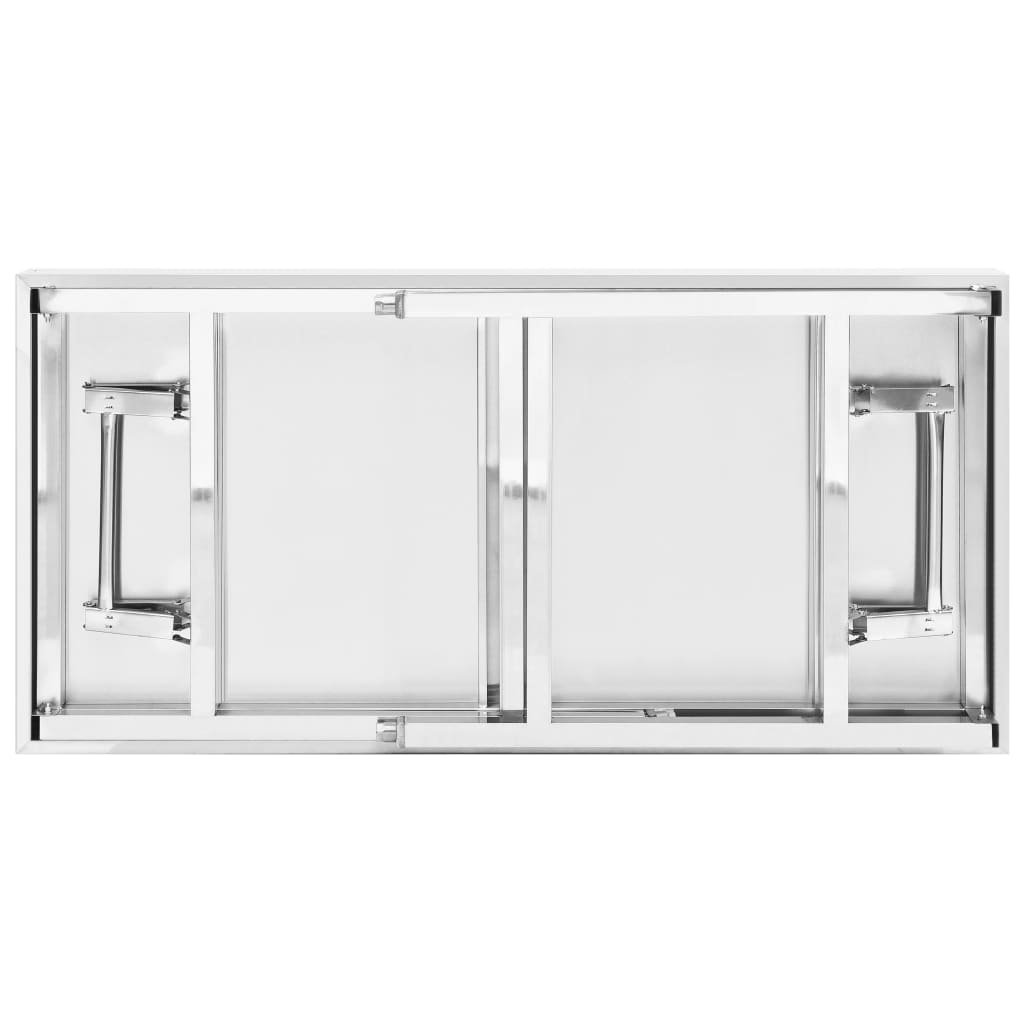 Table De Travail De Cuisine Avec Étagère Inox