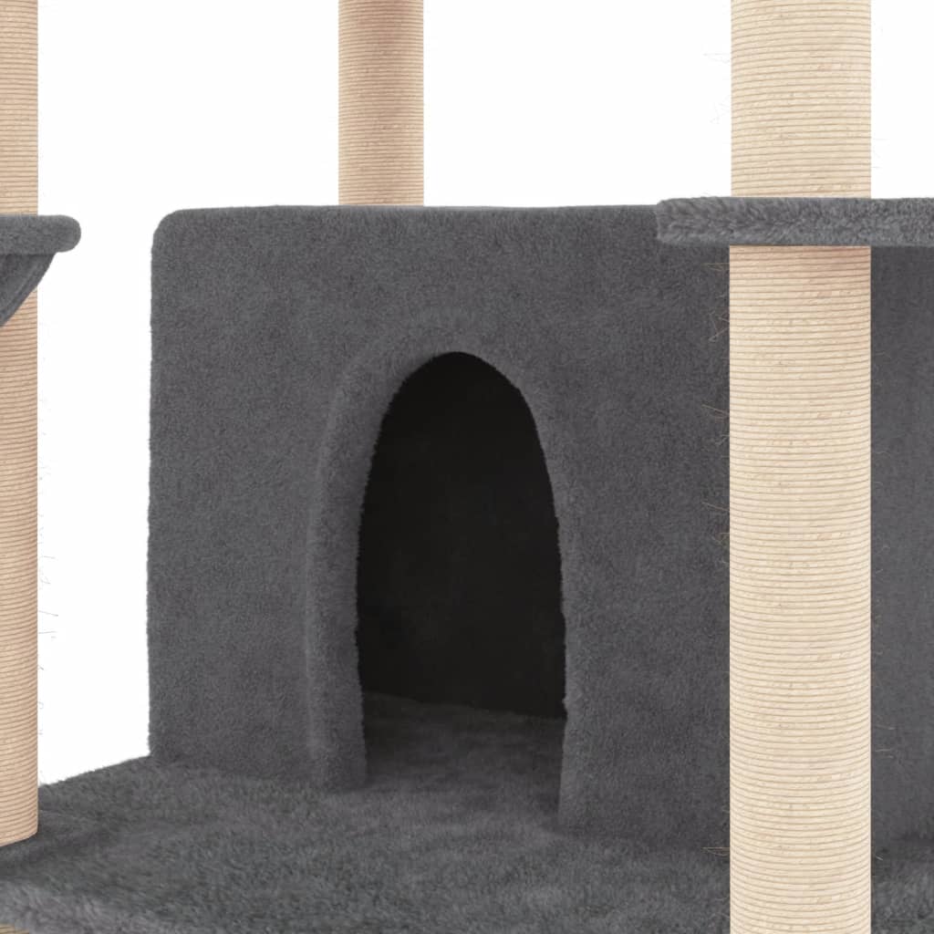 Arbre À Chat Avec Griffoirs En Sisal 166 Cm