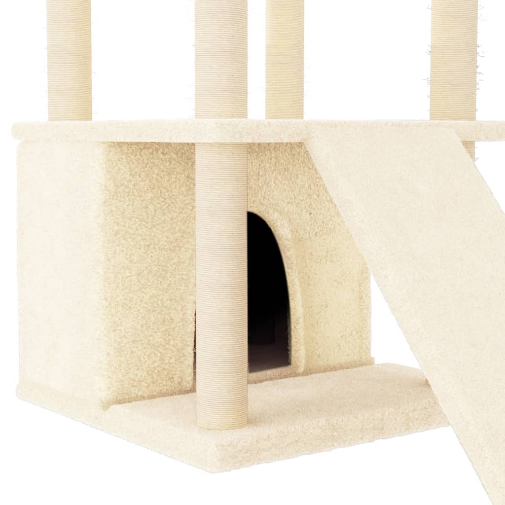 Arbre À Chat Avec Griffoirs En Sisal 133 Cm
