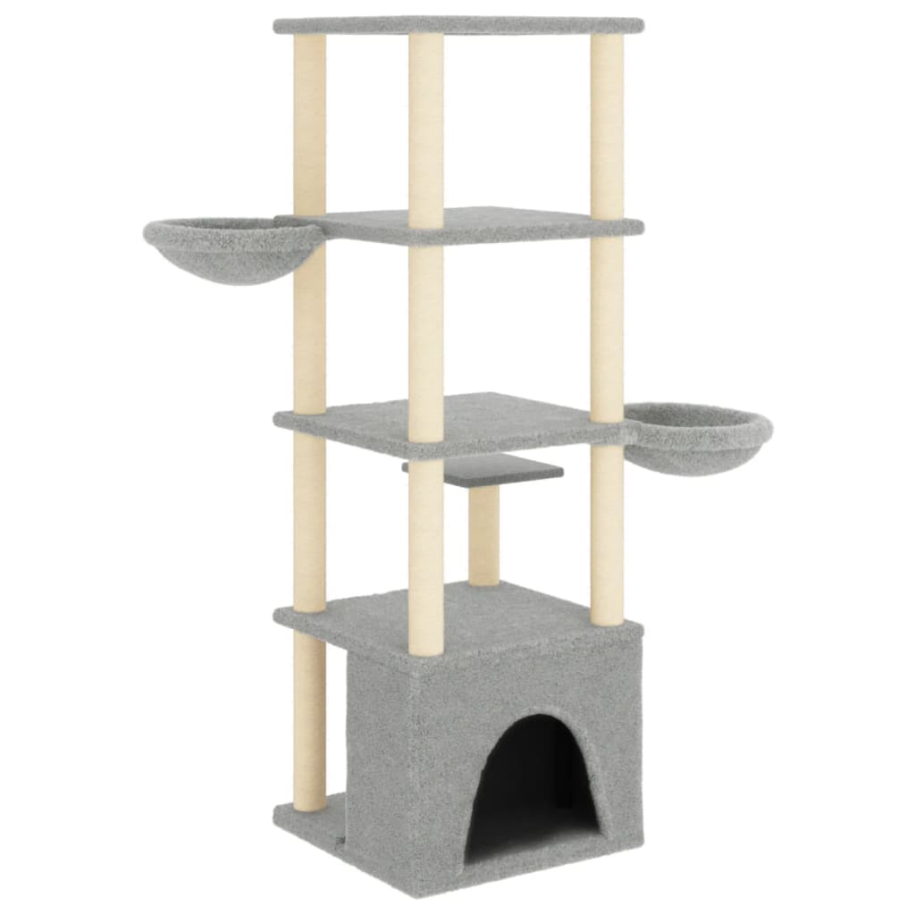 Arbre À Chat Avec Griffoirs En Sisal 147 Cm