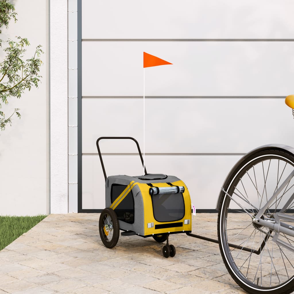 Remorque De Vélo Pour Animaux De Compagnie Et Noir