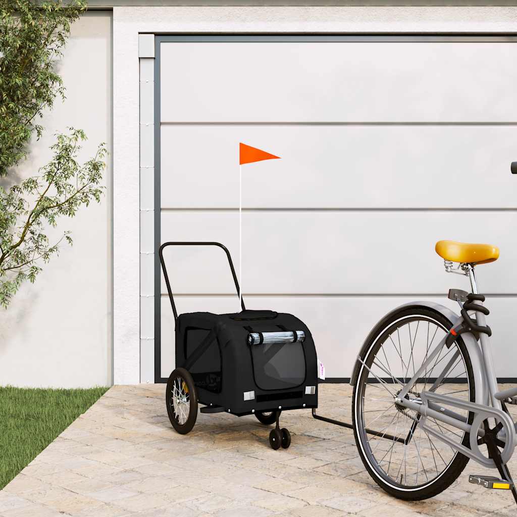 Remorque De Vélo Pour Animaux De Compagnie Et Noir