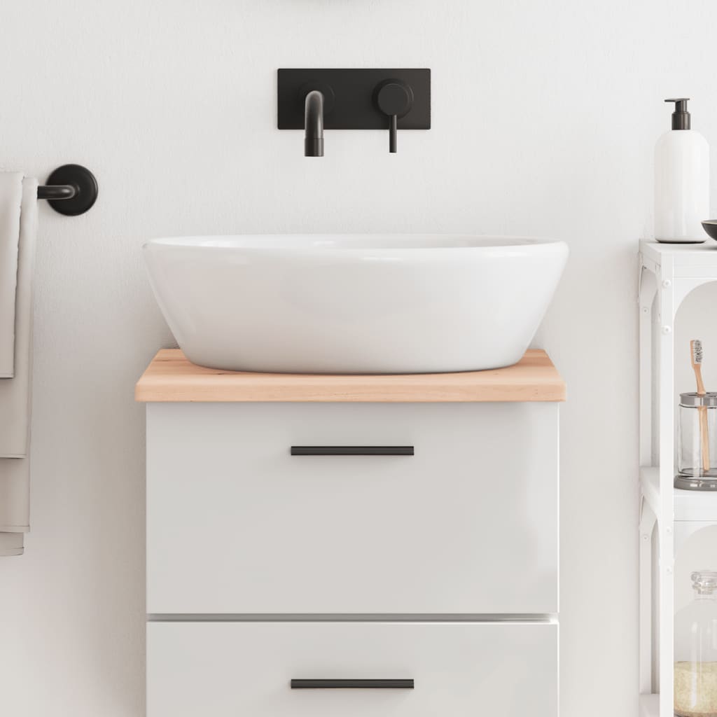 Comptoir De Salle De Bain Bois Massif Non Traité