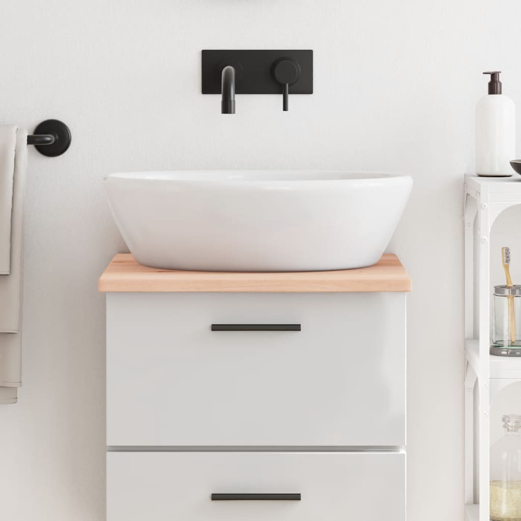 Comptoir De Salle De Bain Bois Massif Non Traité