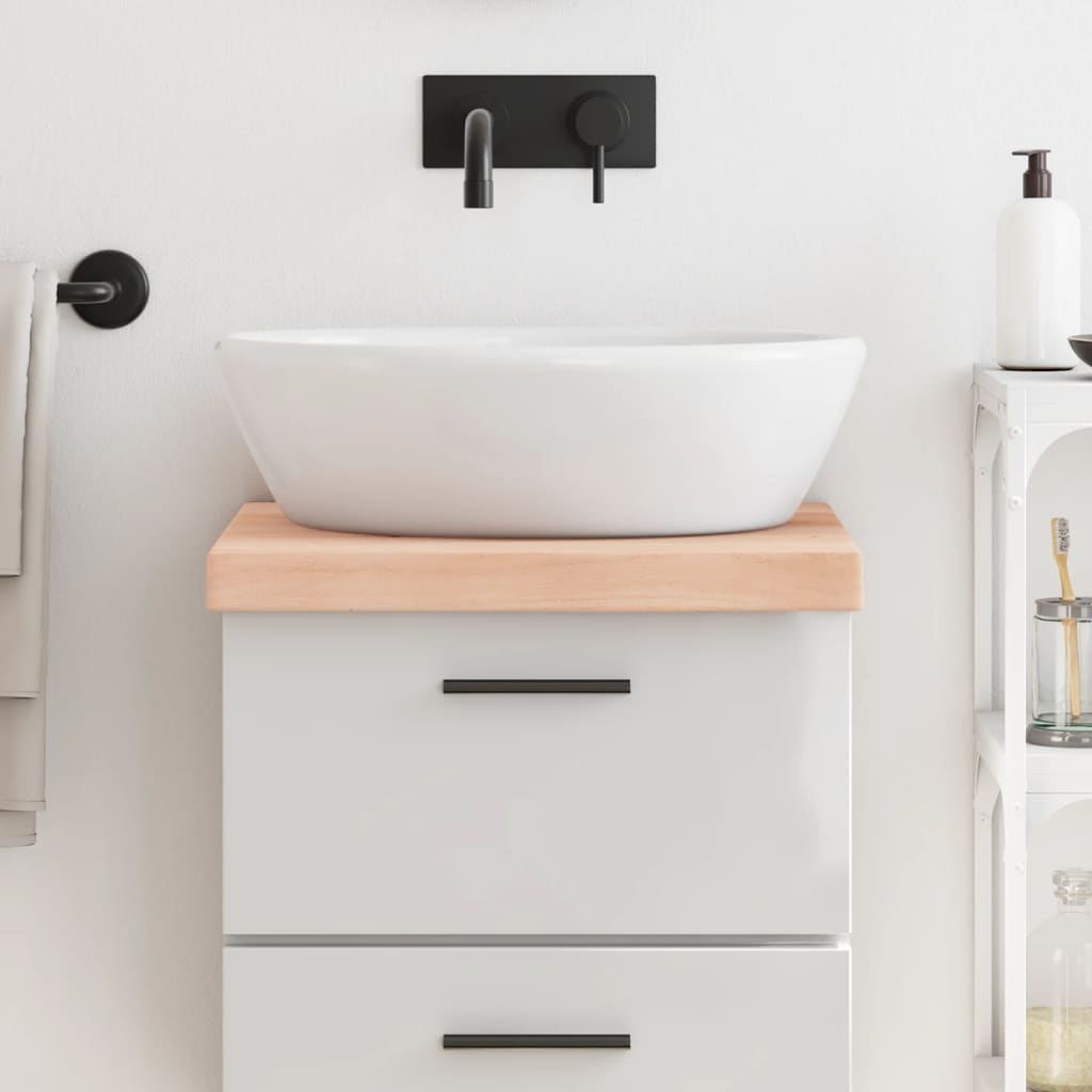 Comptoir De Salle De Bain Bois Massif Non Traité