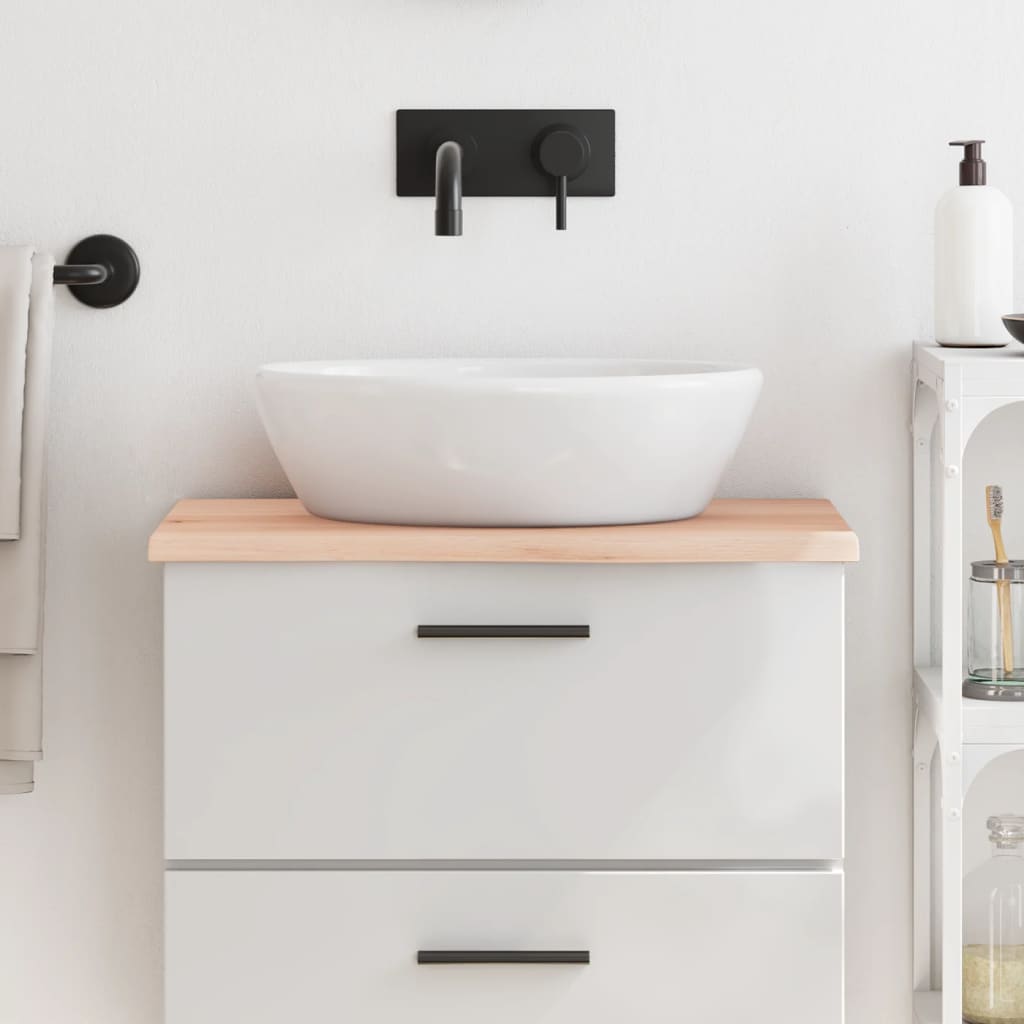 Comptoir De Salle De Bain Bois Massif Non Traité