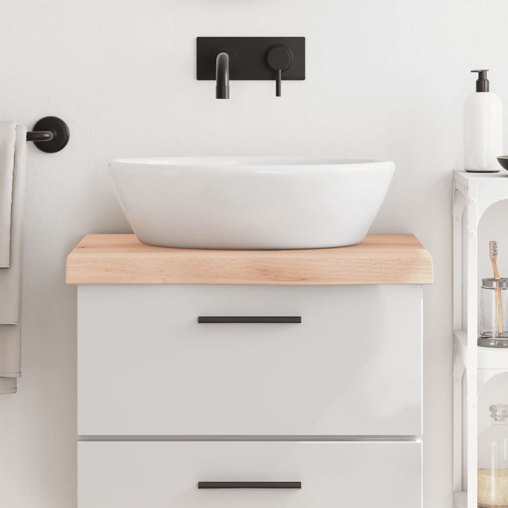 Comptoir De Salle De Bain Bois Massif Non Traité