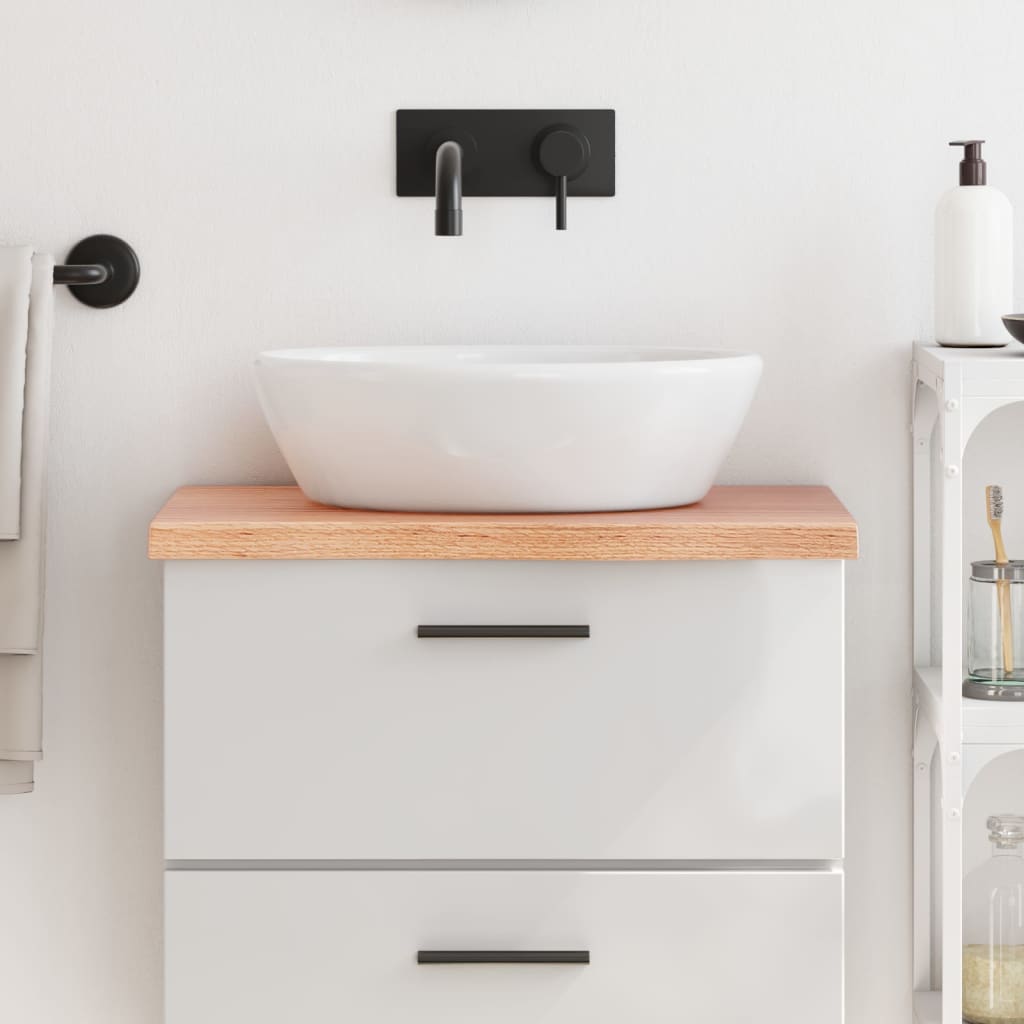 Comptoir De Salle De Bain Bois Massif Non Traité