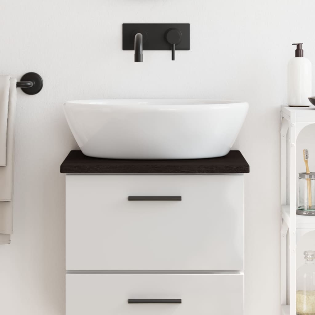 Comptoir De Salle De Bain Bois Massif Non Traité