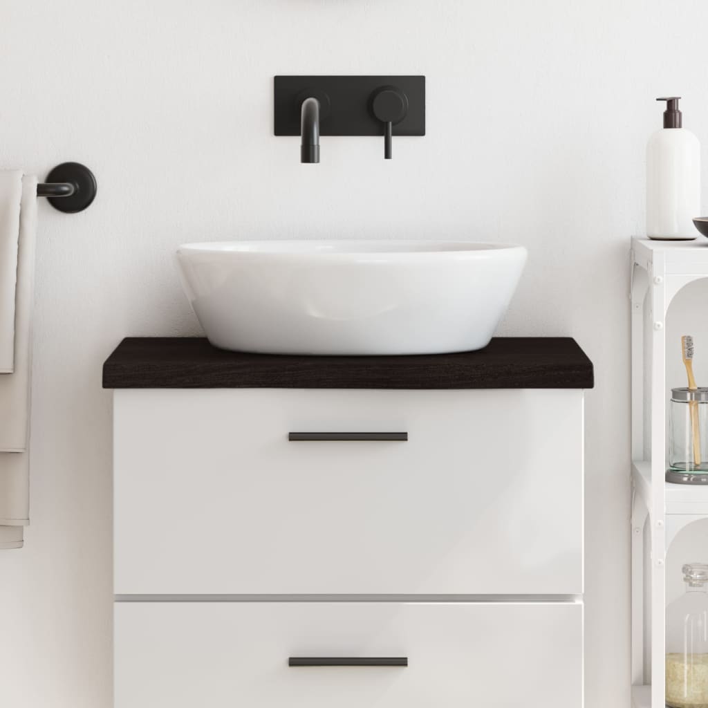 Comptoir De Salle De Bain Bois Massif Non Traité