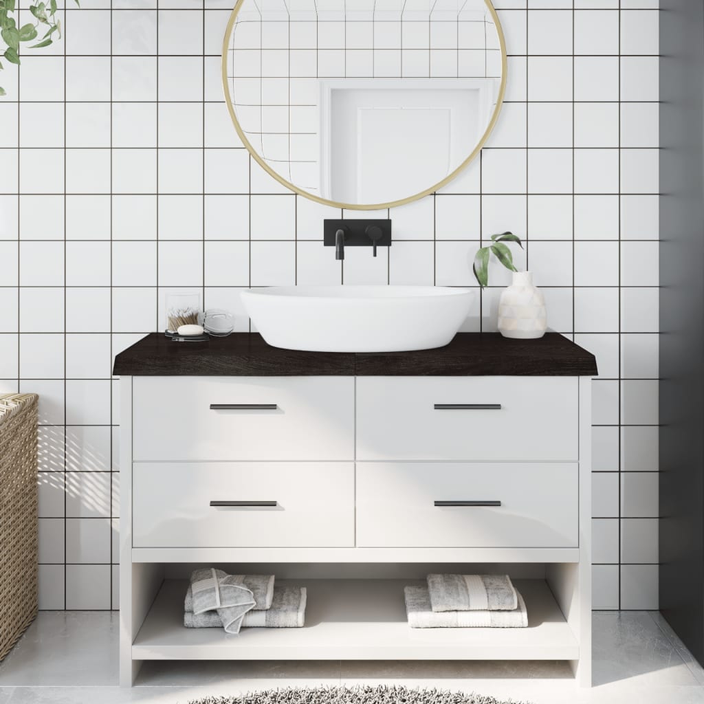 Comptoir De Salle De Bain Bois Massif Non Traité