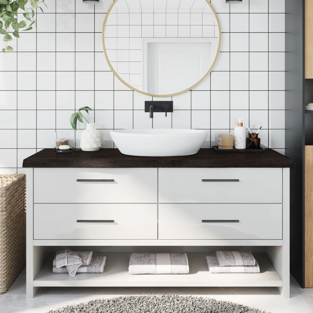 Comptoir De Salle De Bain Bois Massif Non Traité