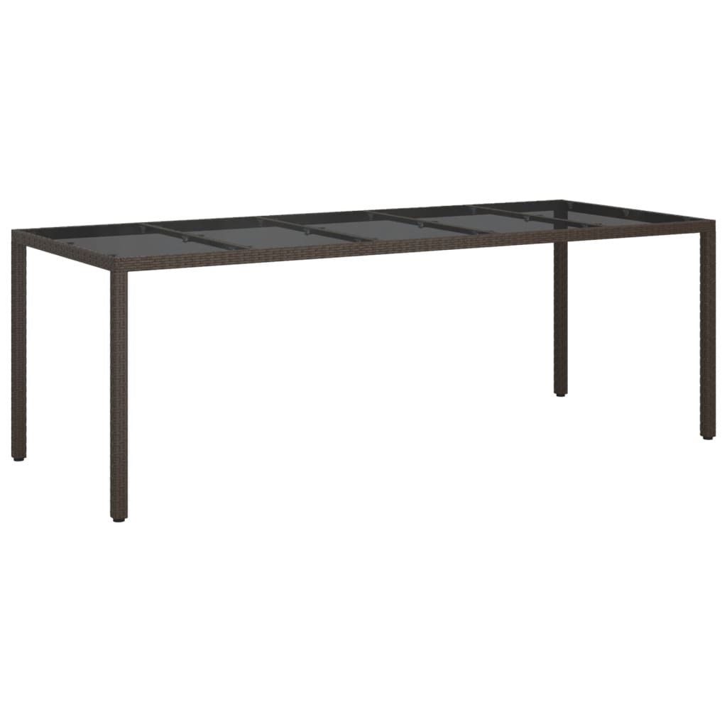Ensemble À Manger De Jardin Et Coussins 9 Pcs Marron Poly Rotin