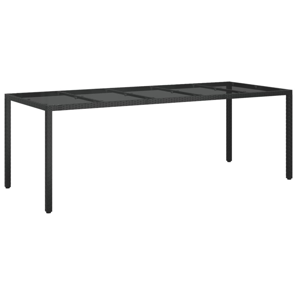 Ensemble À Manger De Jardin 11 Pcs Coussins Noir Résine Tressée