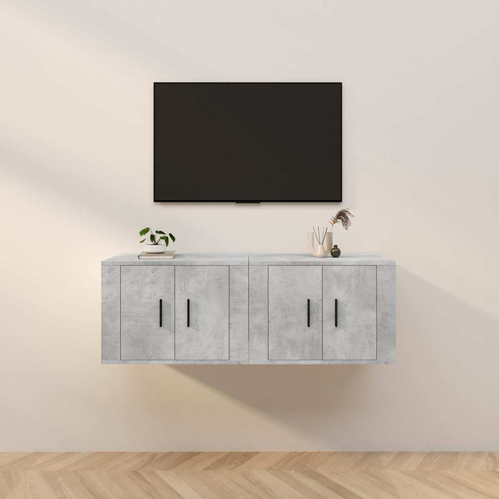 Meubles Tv Muraux 2 Pcs 100X34,5X40 Cm