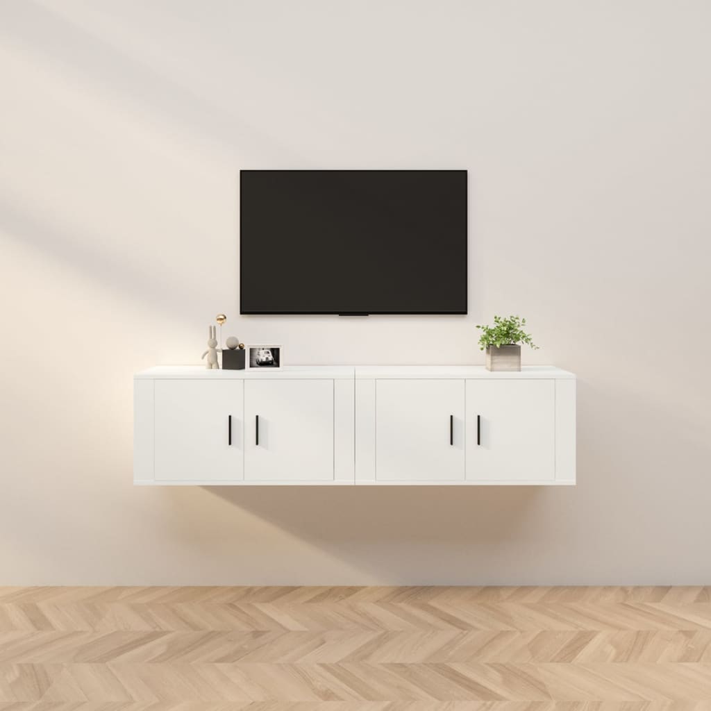 Meubles Tv Muraux 2 Pcs 100X34,5X40 Cm