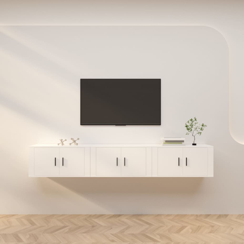 Meubles Tv Muraux 2 Pcs 100X34,5X40 Cm