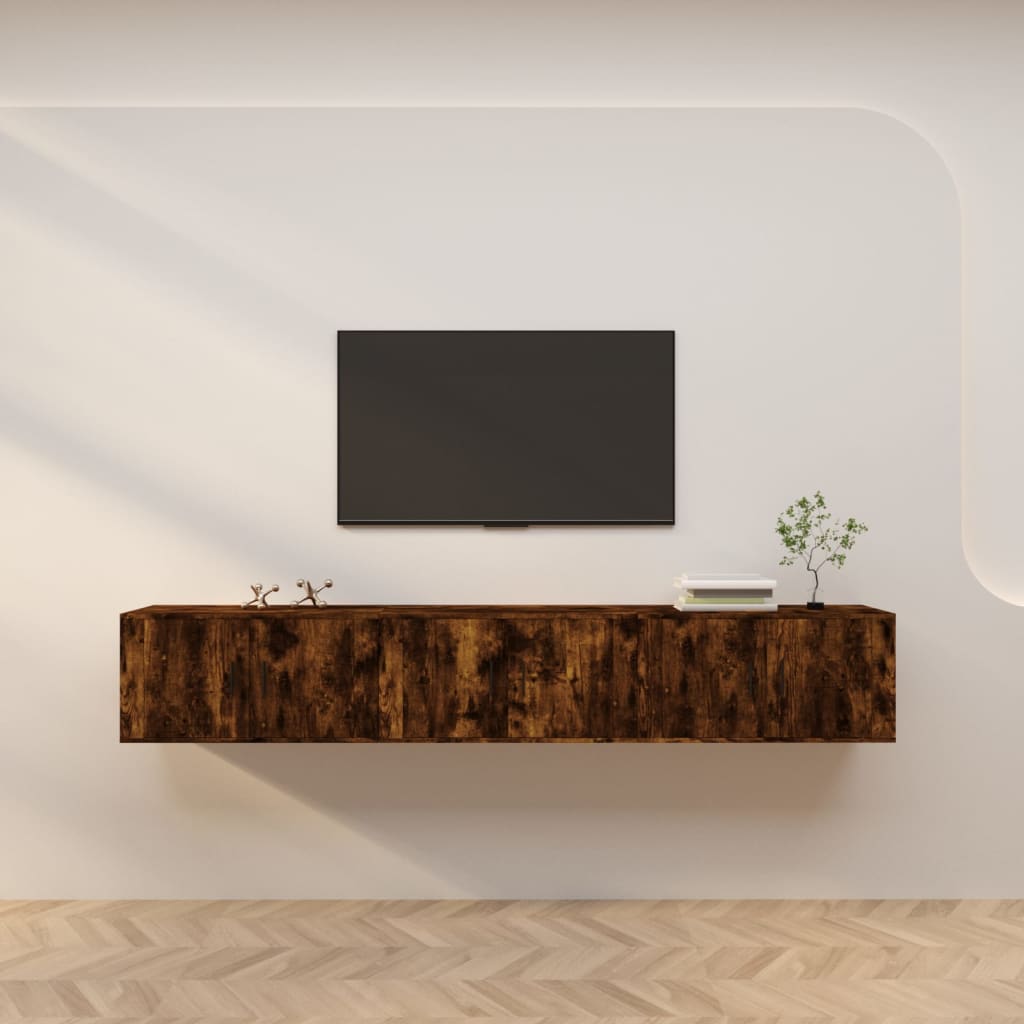 Meubles Tv Muraux 2 Pcs 100X34,5X40 Cm