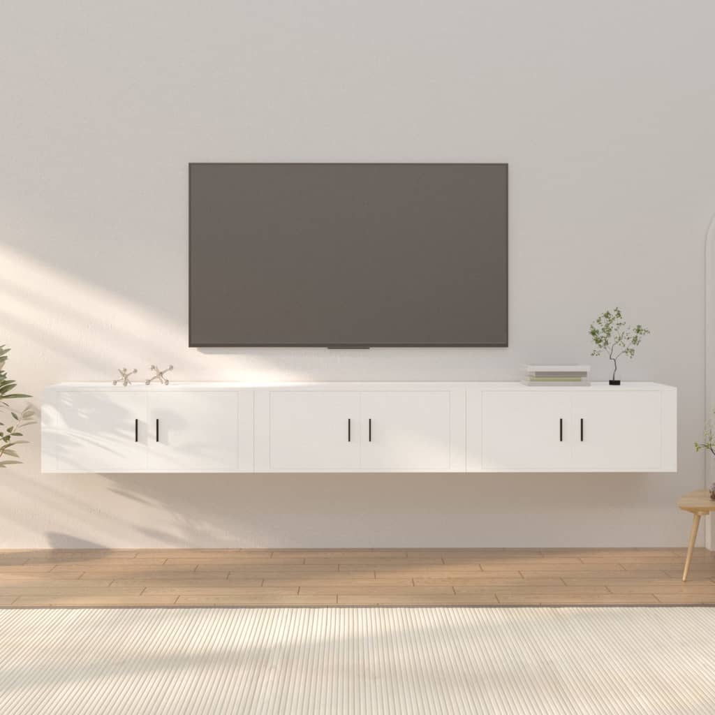 Meubles Tv Muraux 2 Pcs 100X34,5X40 Cm