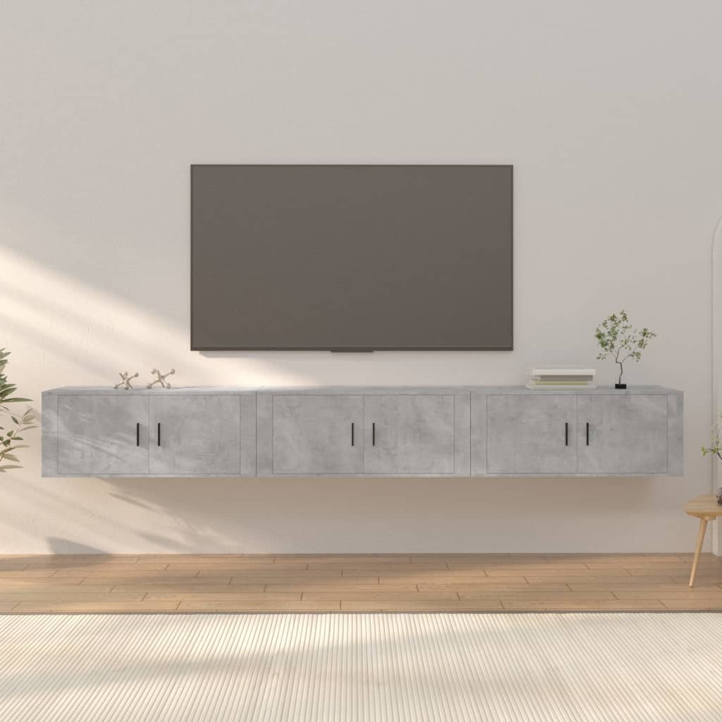 Meubles Tv Muraux 2 Pcs 100X34,5X40 Cm