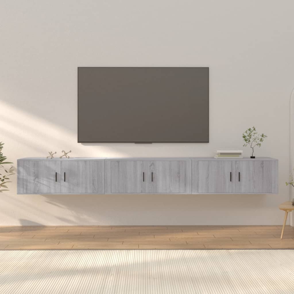 Meubles Tv Muraux 2 Pcs 100X34,5X40 Cm