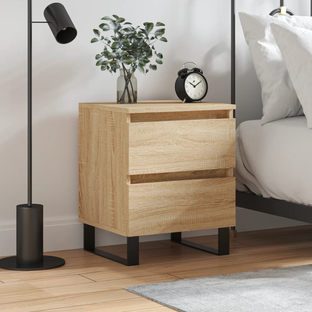Cabinet De Chevet 2 Pc 40 X 35 X 50 Cm