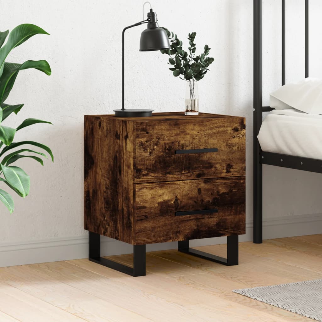 Tables De Chevet 2 Pcs 40X35X47,5 Cm Bois D’ingénierie