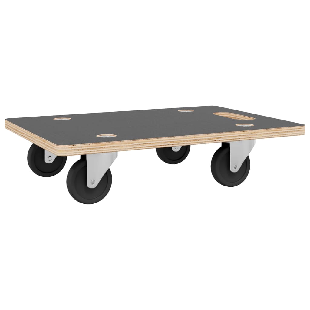 Chariots De Transport 2 Pcs Rectangulaire 50X35X11,5 Cm 250 Kg