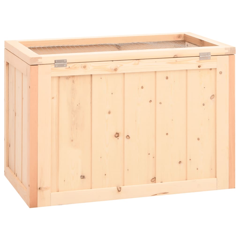 Cage À Hamster 60X35,5X42 Cm Bois Massif De Sapin