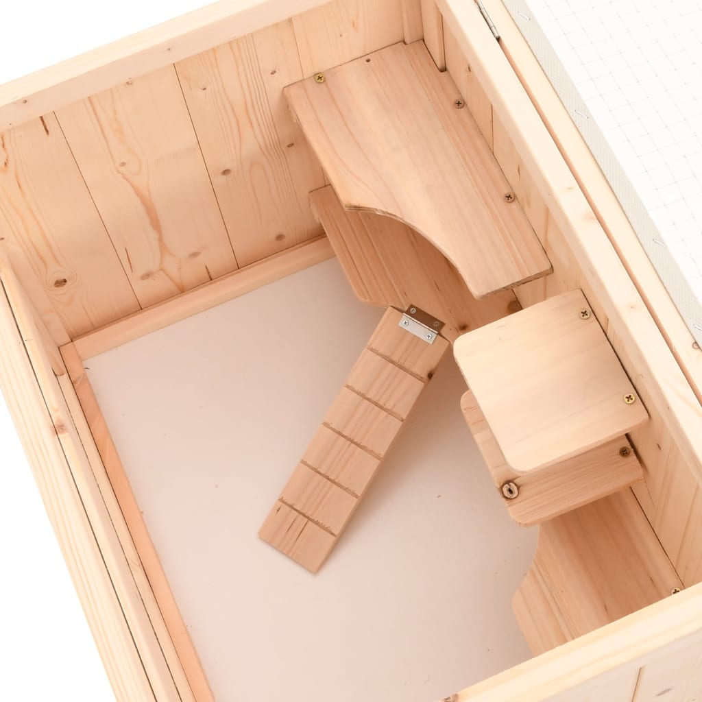 Cage Pour Hamster 55X40X80 Cm Bois Massif Sapin