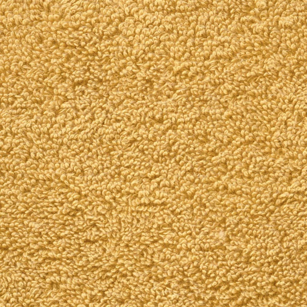 Serviettes De Toilette Premium Solund 10 Pièces Or 600 G/M² Doré