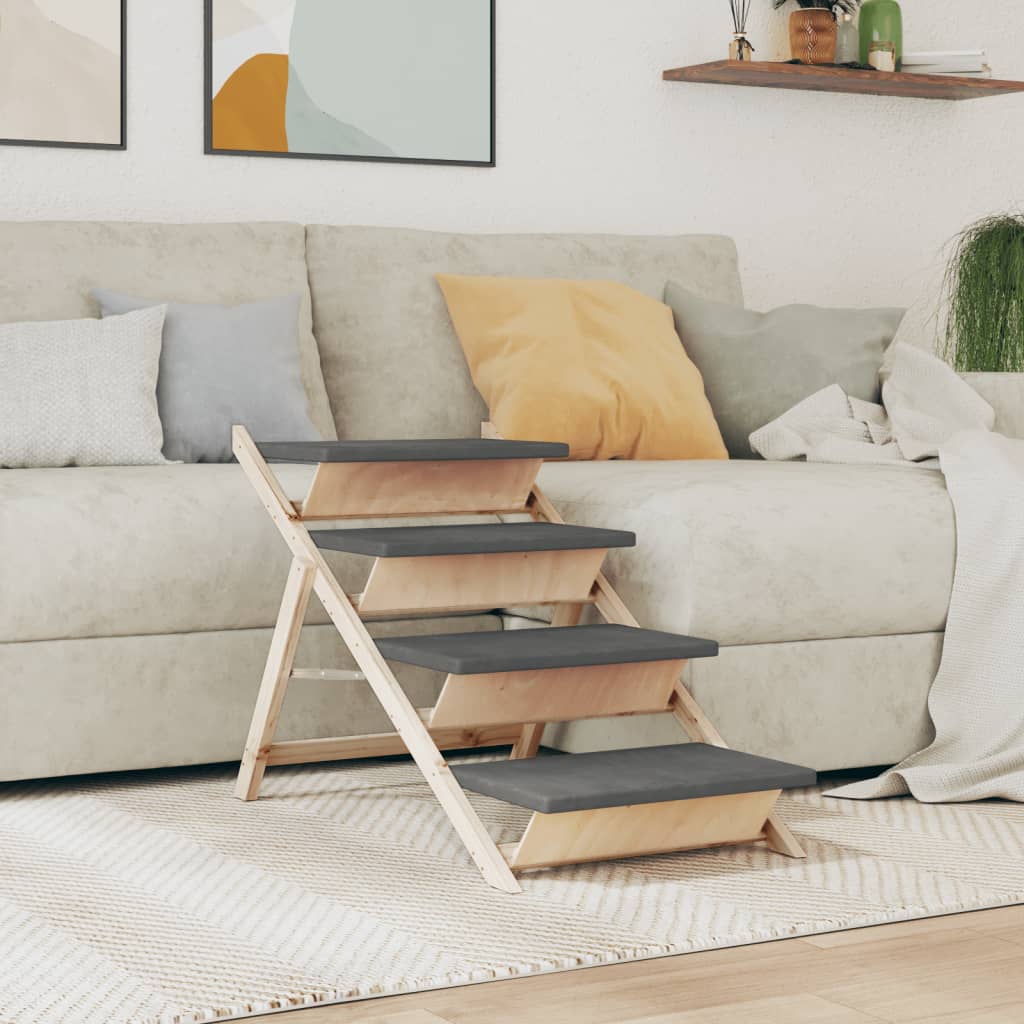 Escalier Pour Chiens Bois De Sapin Solide