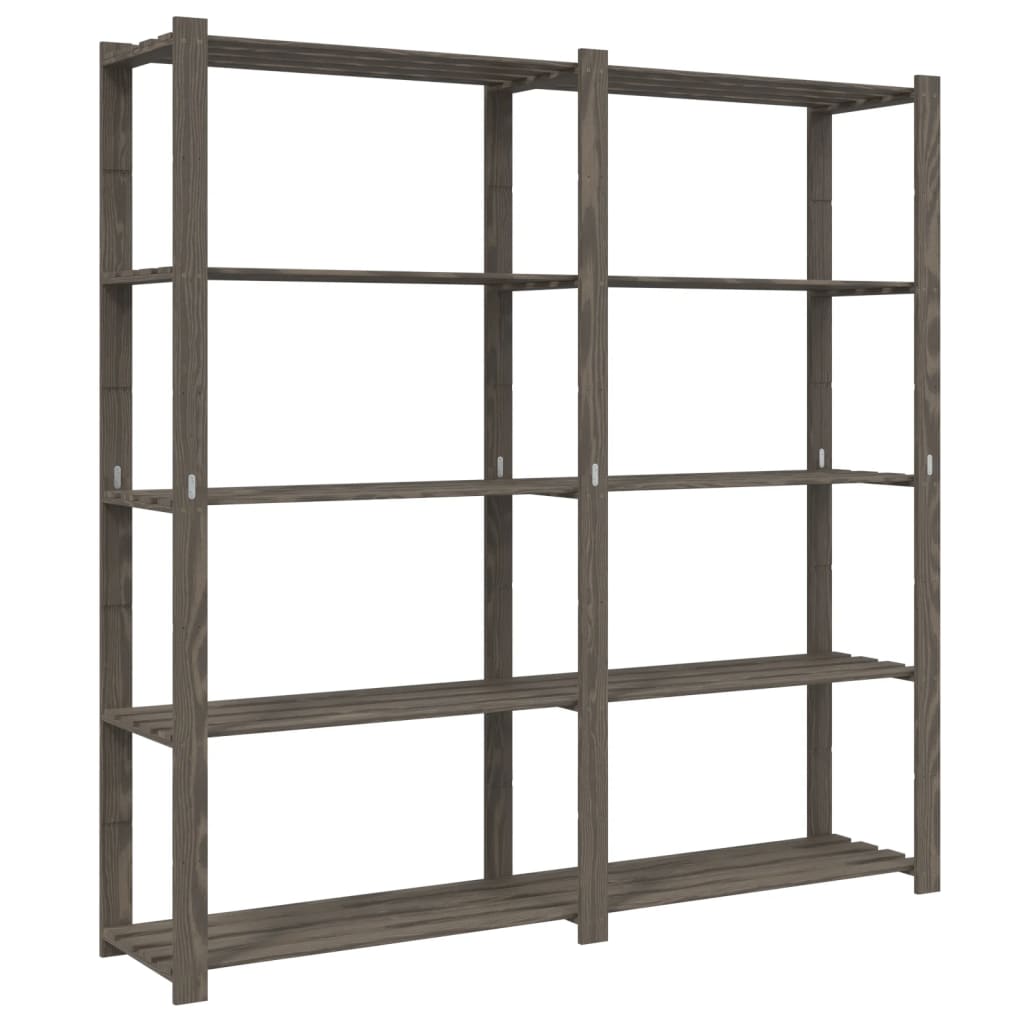 Support De Rangement À 5 Niveaux Bois De Pin 170 X 38 X 170 Cm