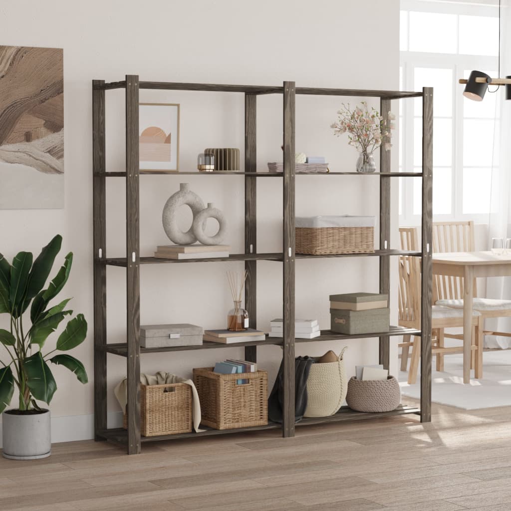 Support De Rangement À 5 Niveaux Bois De Pin 170 X 38 X 170 Cm