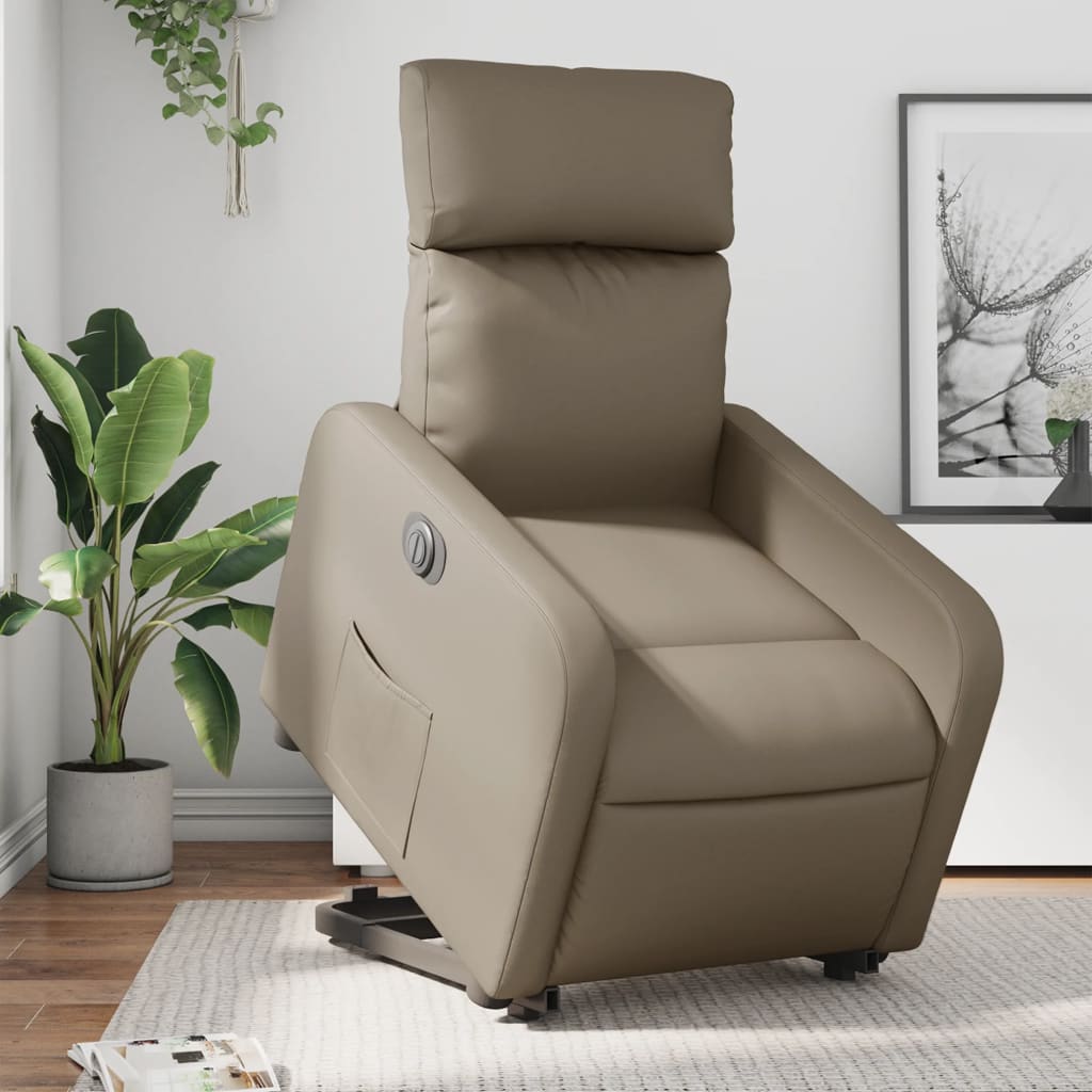 Fauteuil Inclinable Similicuir Cappuccino