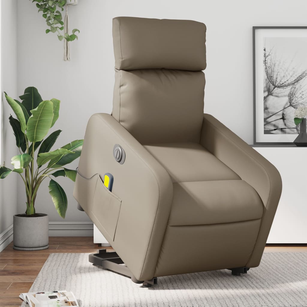 Fauteuil Inclinable Similicuir Cappuccino