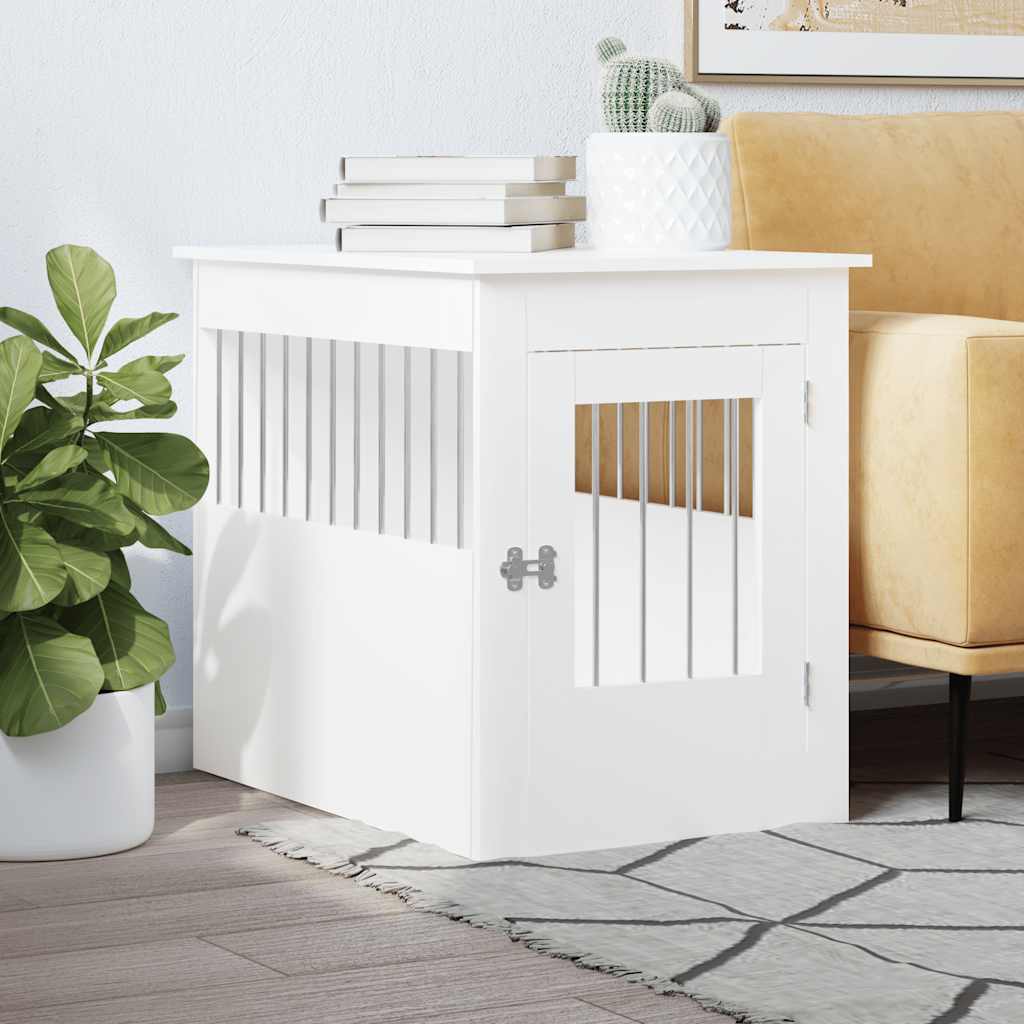 Meuble De Cage Pour Chiens 64,5X80X71Cm Bois D'ingénierie