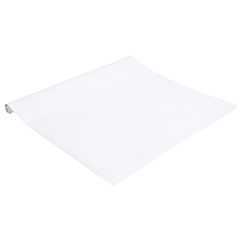 Sticker Pour Meubles Auto-Adhésif Mat Pvc Blanc