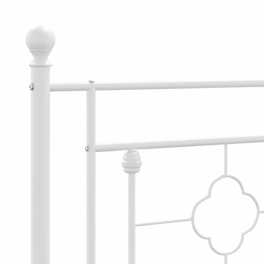 Cadre De Lit Métal Sans Matelas Et Tête De Lit
