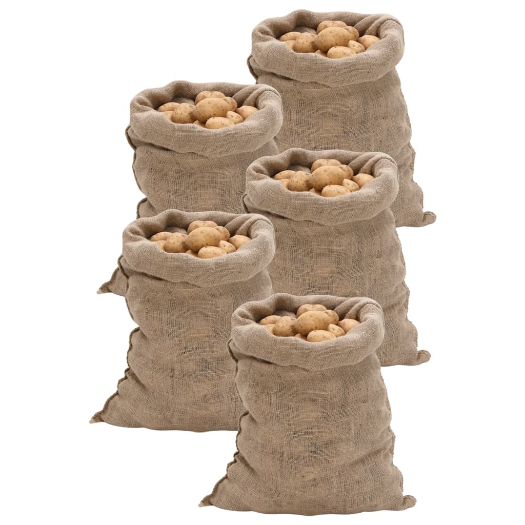 Sacs En Jute 30 Pcs 100 % Jute 220 G/M²