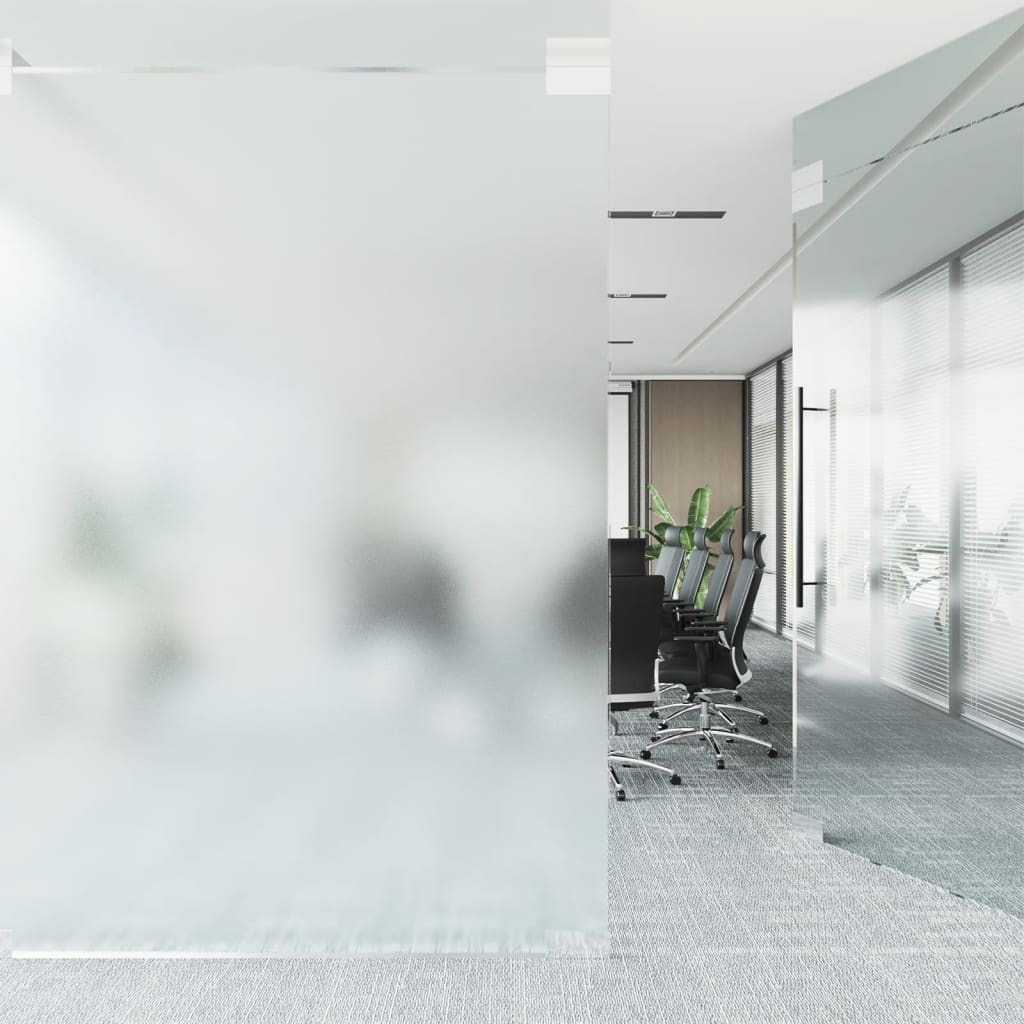 Film De Fenêtre Statique Dépoli Gris 60X2000 Cm Pvc Gris Givré