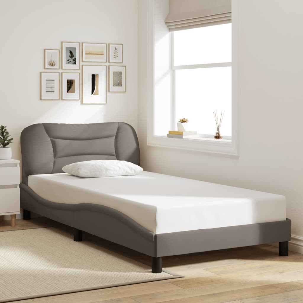 Cadre De Lit Sans Matelas Hvar Tissu