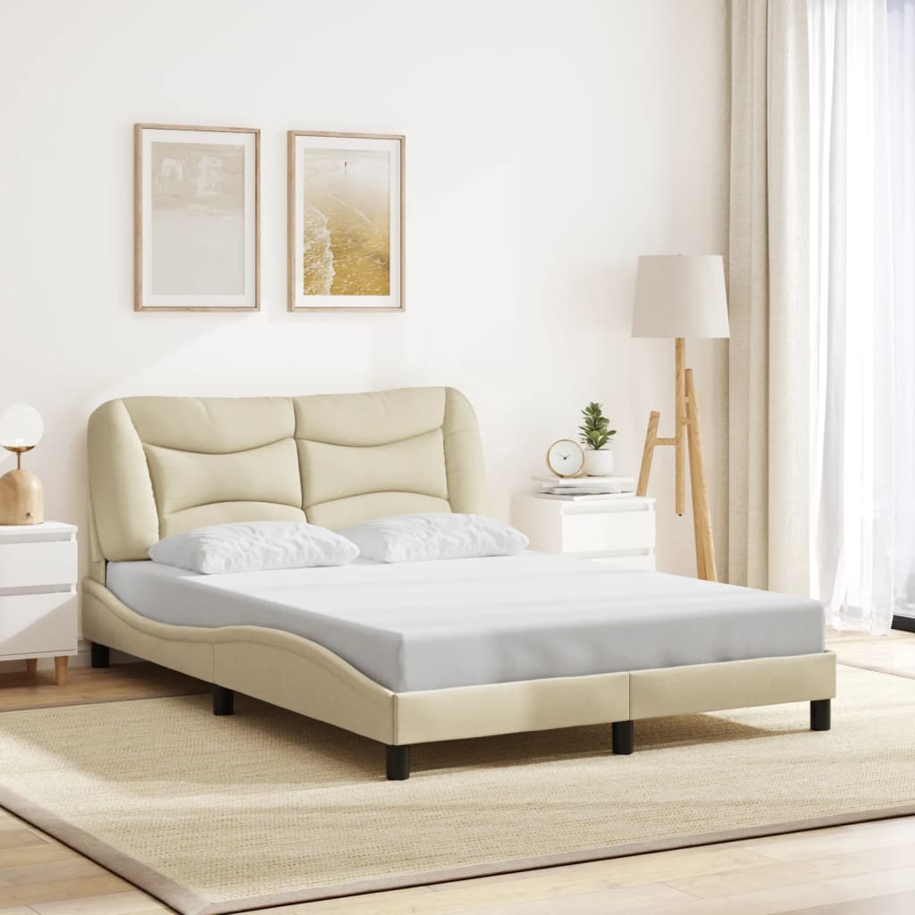 Cadre De Lit Sans Matelas Hvar Tissu