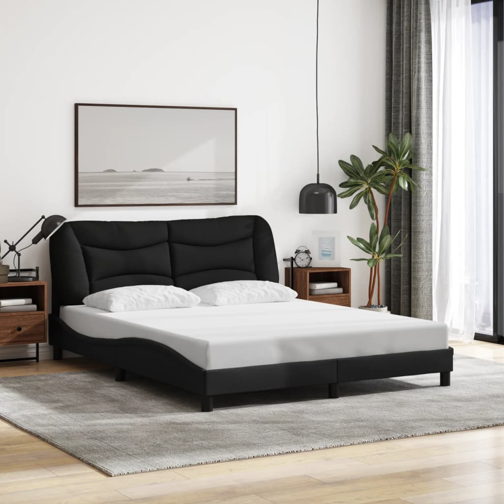 Cadre De Lit Sans Matelas Hvar Tissu