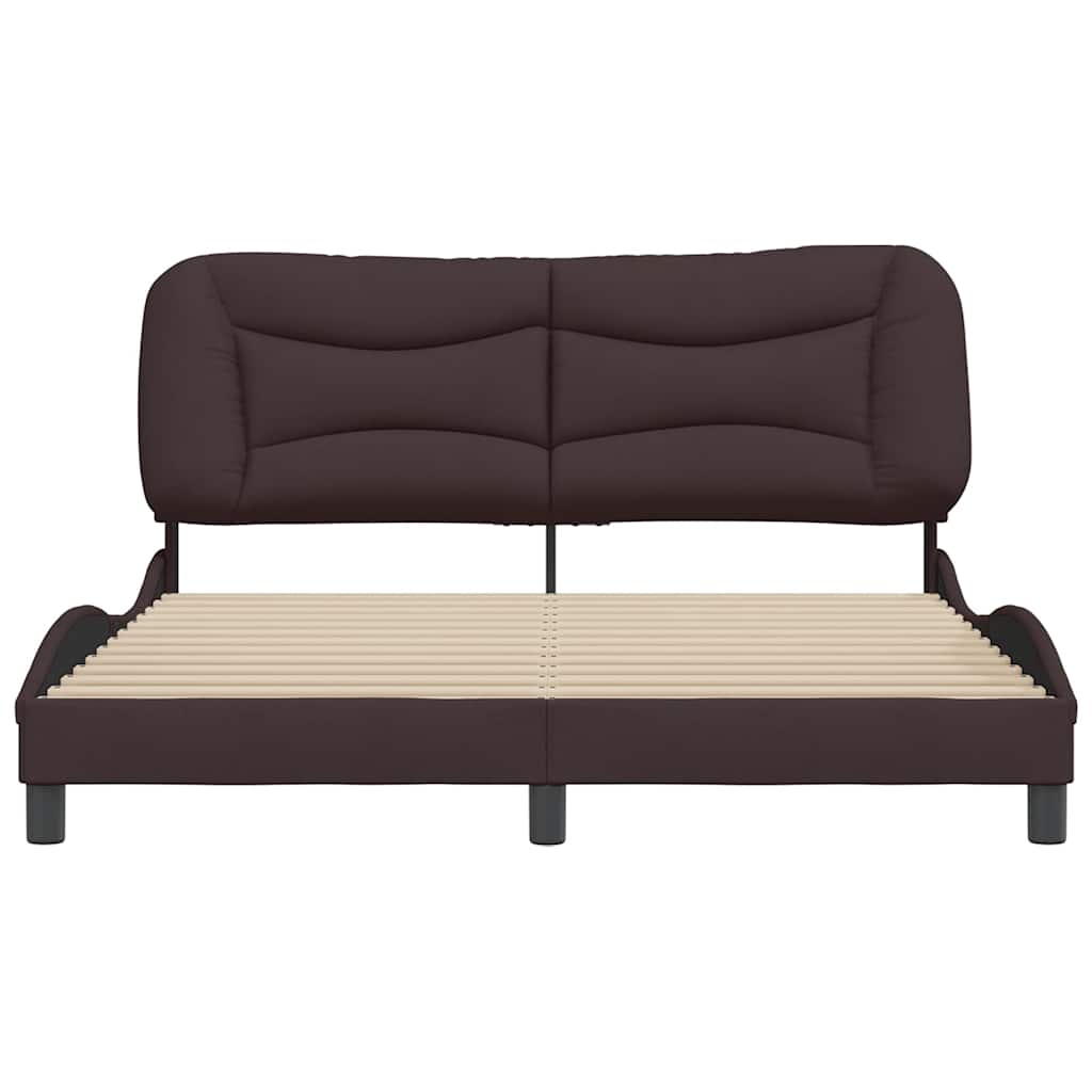 Cadre De Lit Sans Matelas Hvar Tissu
