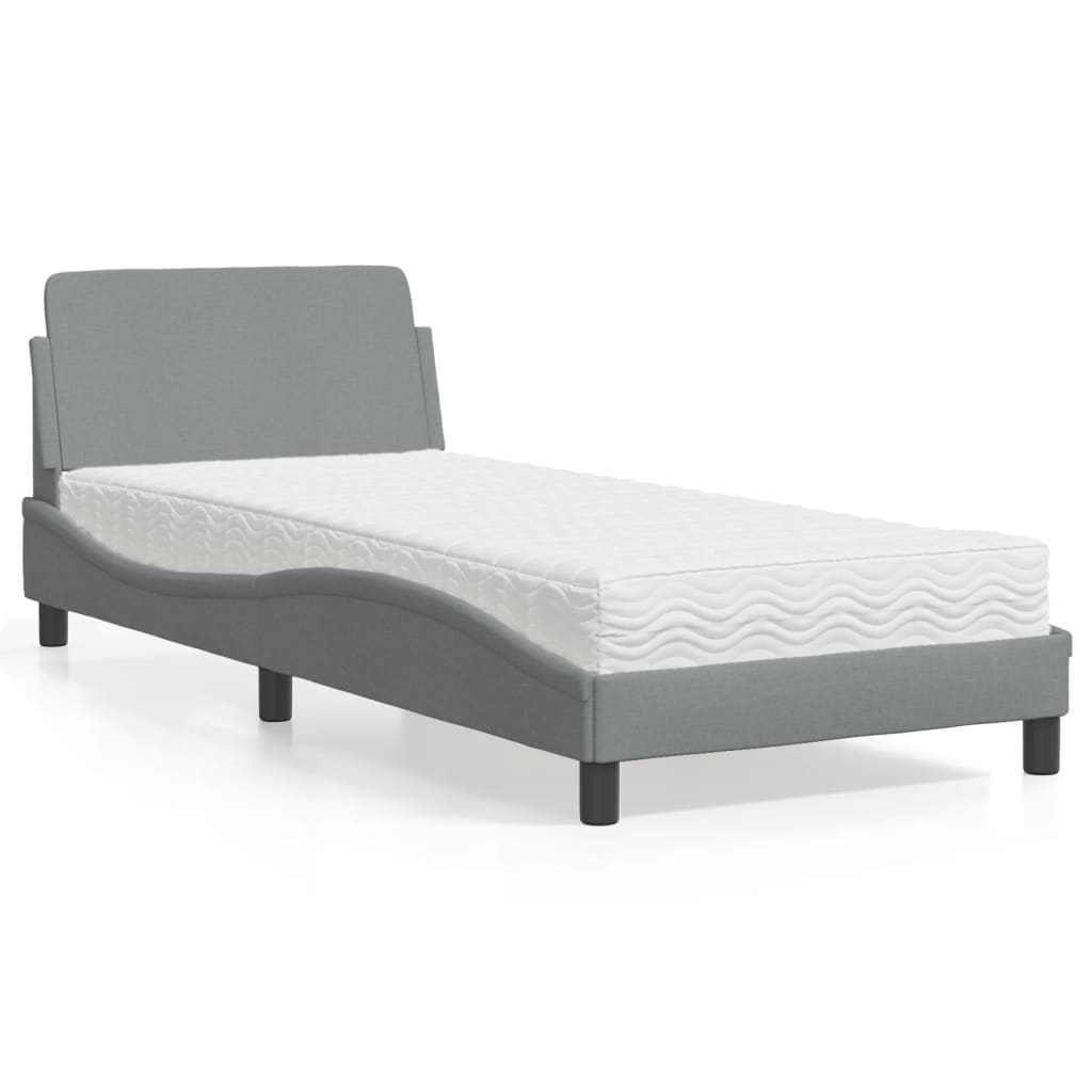 Lit Avec Matelas Dover Tissu