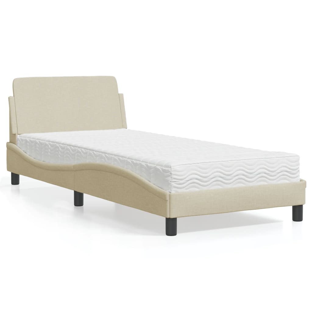 Lit Avec Matelas Dover Tissu