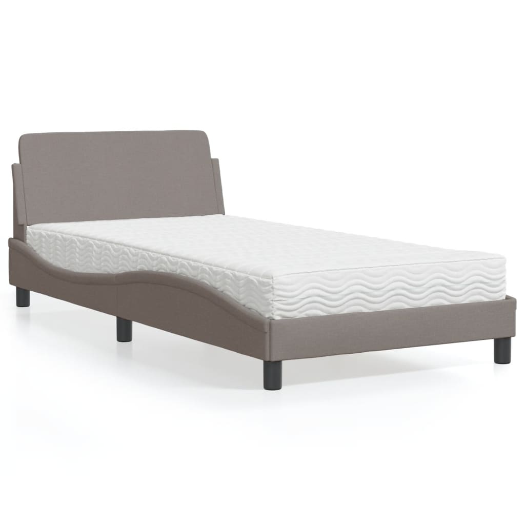 Lit Avec Matelas Dover Tissu